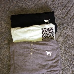 PINK long sleeve tees BUDDLE